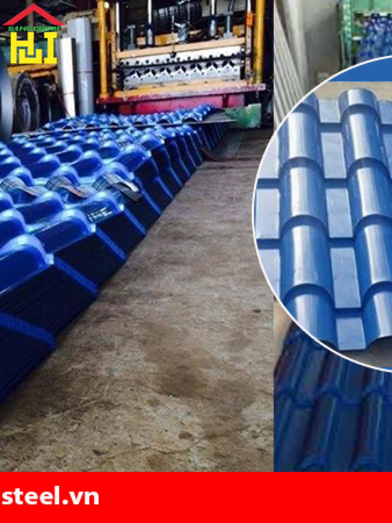 Tôn giả ngói màu xanh dương: Giải pháp lợp mái hiện đại, thẩm mỹ và bền bỉ