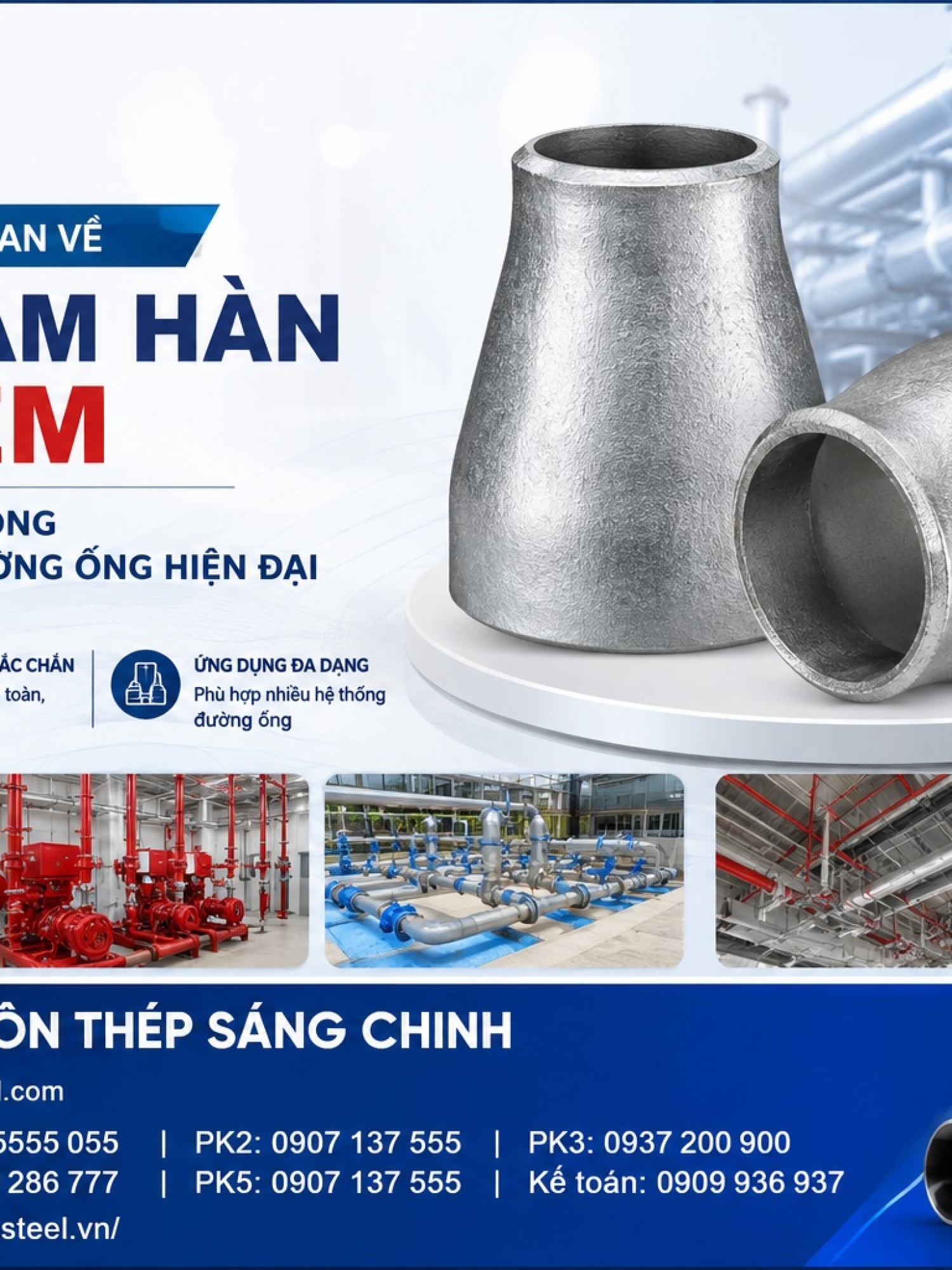 Bầu Giảm Hàn Mạ Kẽm (Côn Thu) SCH20 SCH40 SCH80