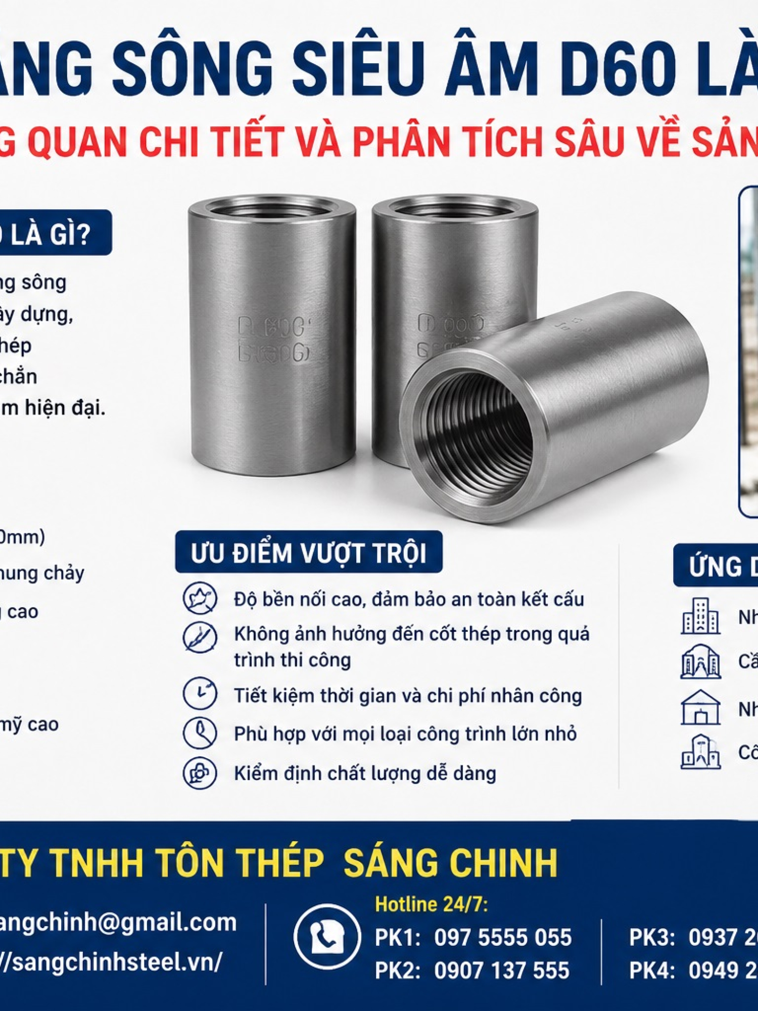 Măng Sông Siêu Âm D60