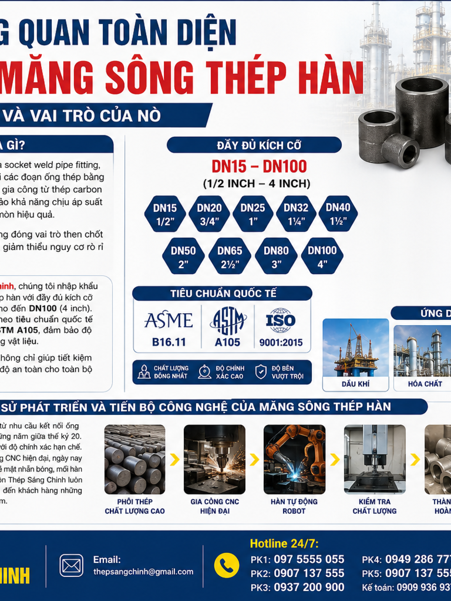 Măng Sông Thép Hàn (DN15-DN100)