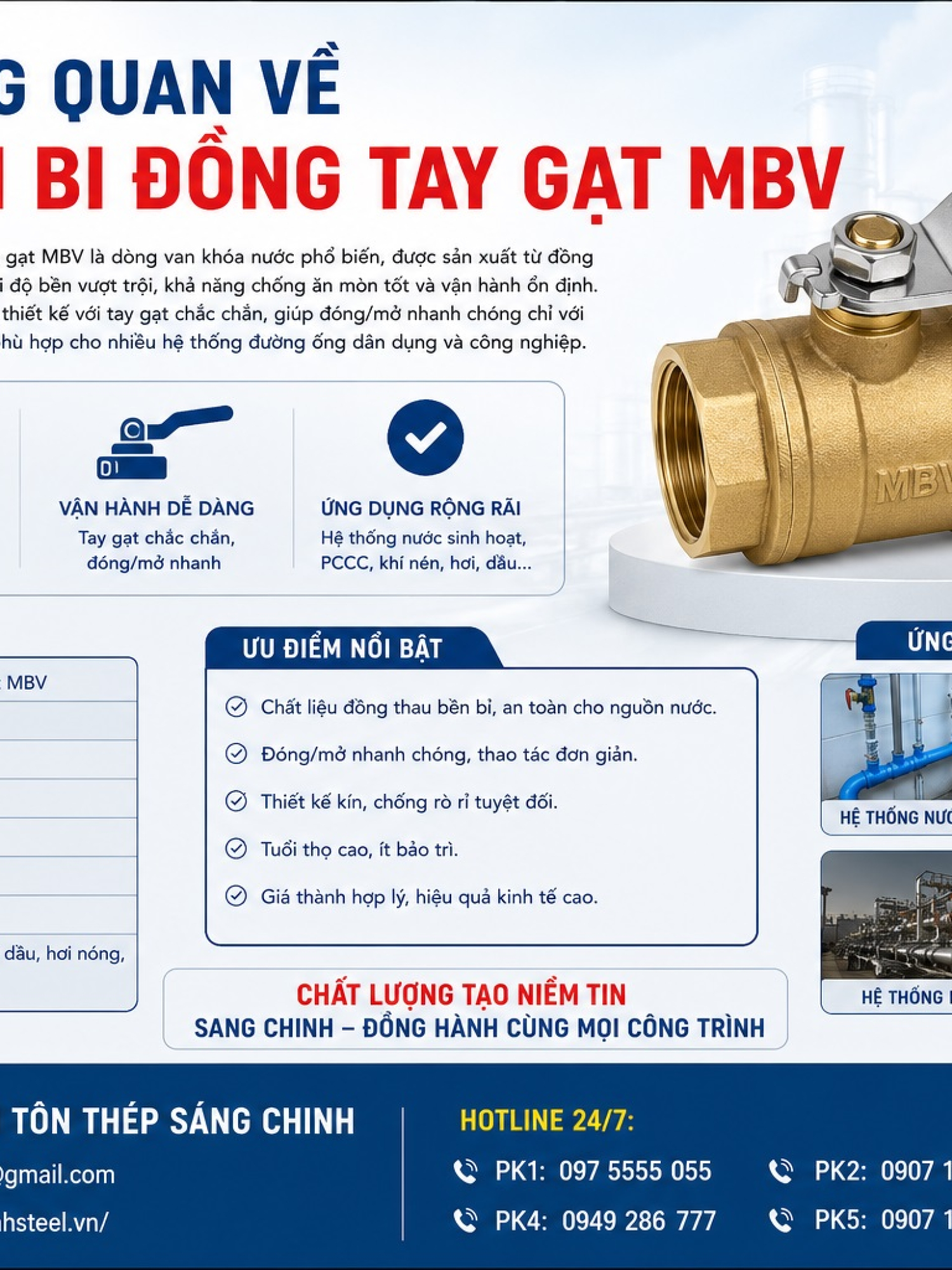 VAN BI ĐỒNG TAY GẠT – MBV
