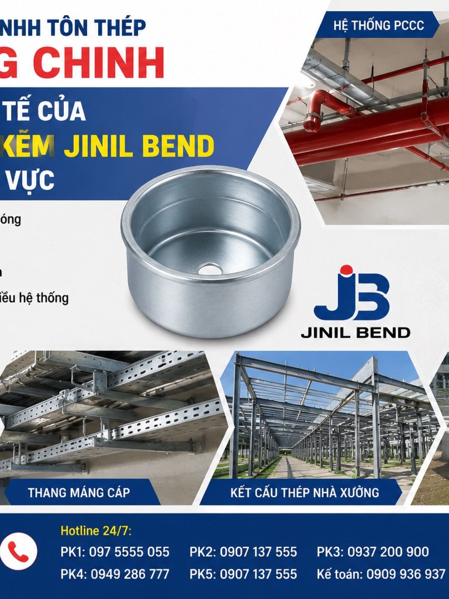 Chén hàn mạ kẽm (Cap) Jinil bend (Dybend) – Hàn Quốc