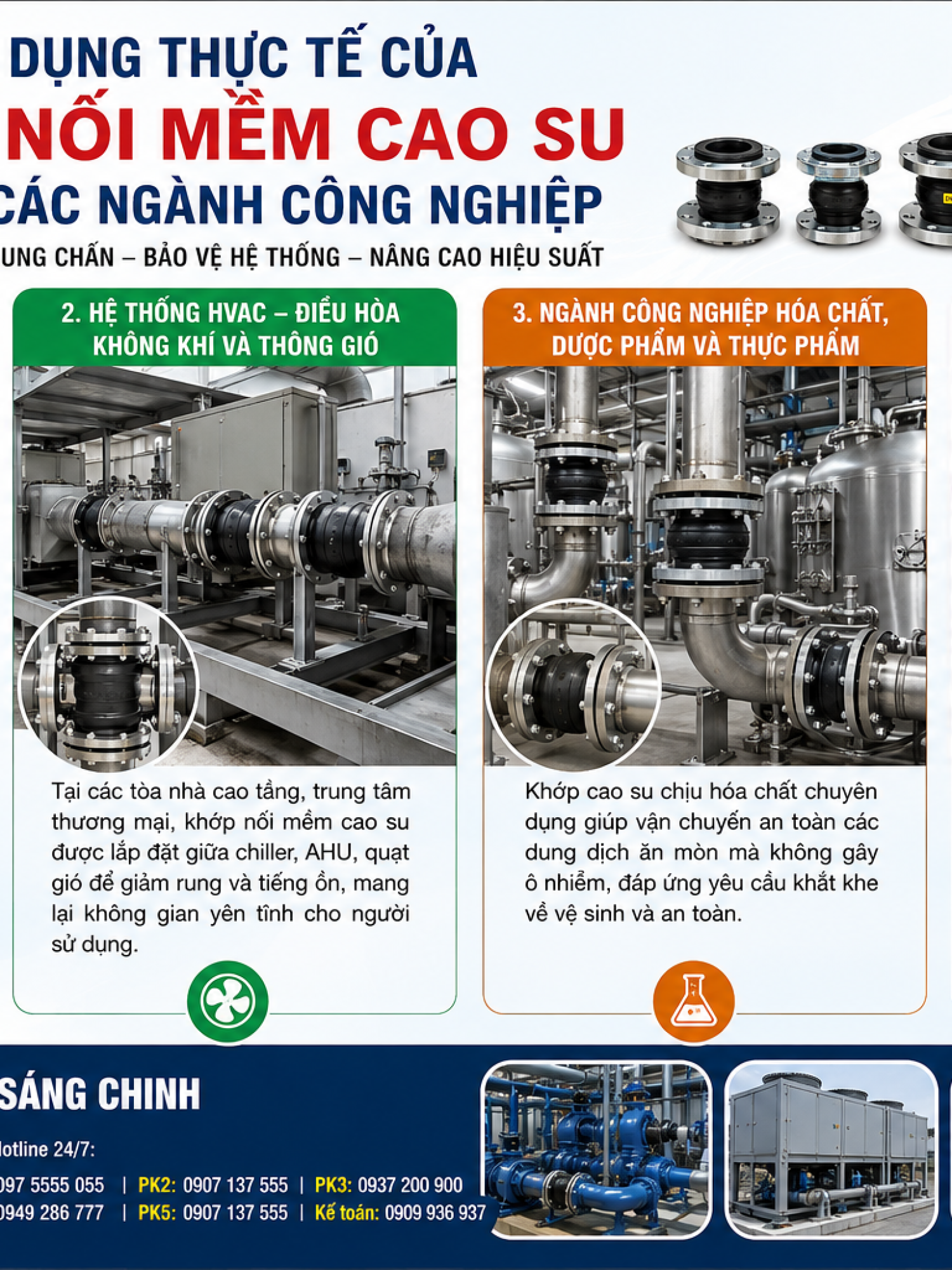 Khớp Nối Mềm Cao Su (khớp chống rung)