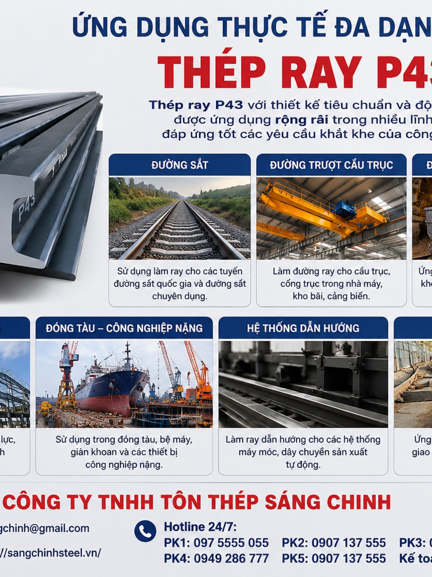 Thép Ray P43