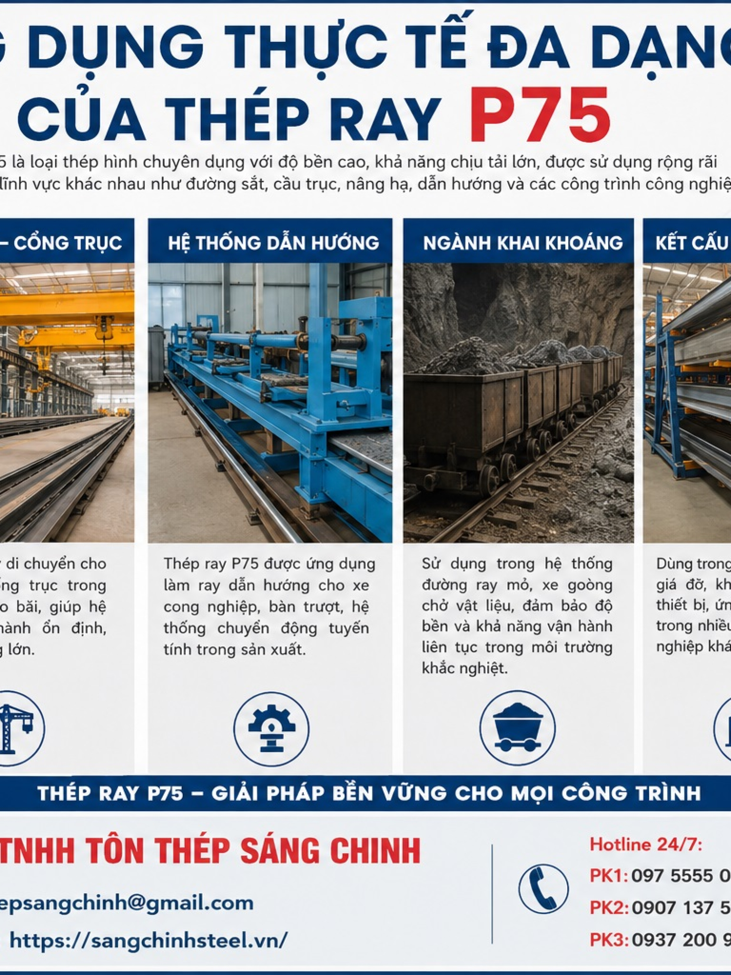 Thép Ray P75