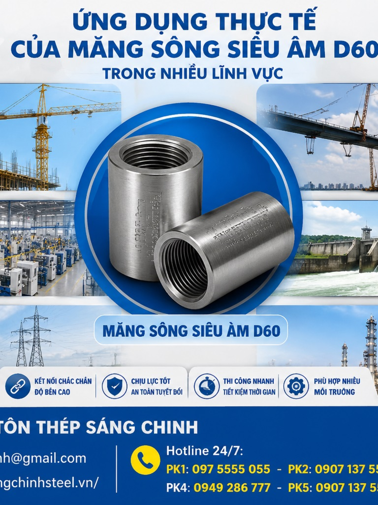 Măng Sông Siêu Âm D60