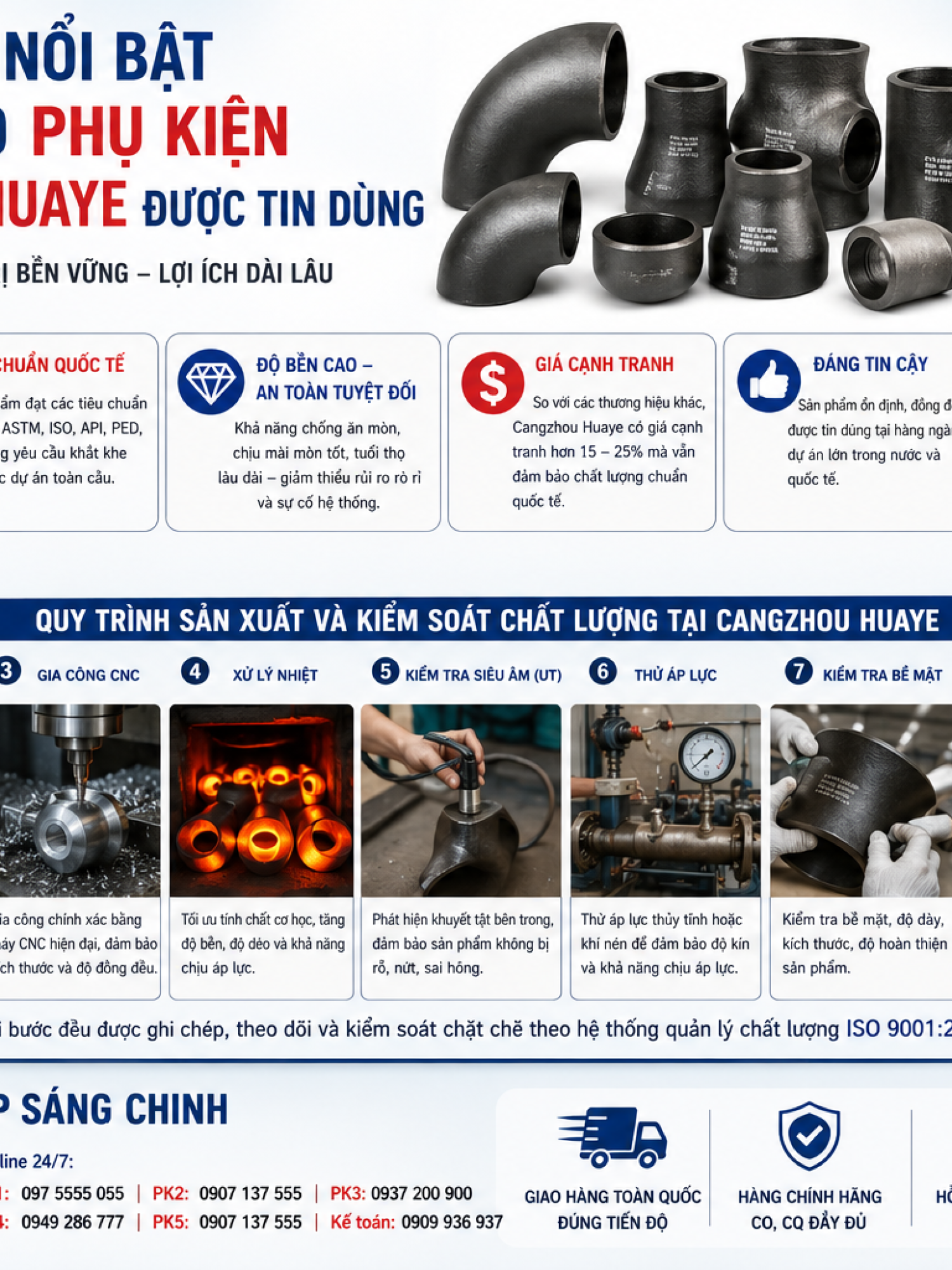 Phụ Kiện Hàn Cangzhou Huaye (Bảng giá + Catalog)