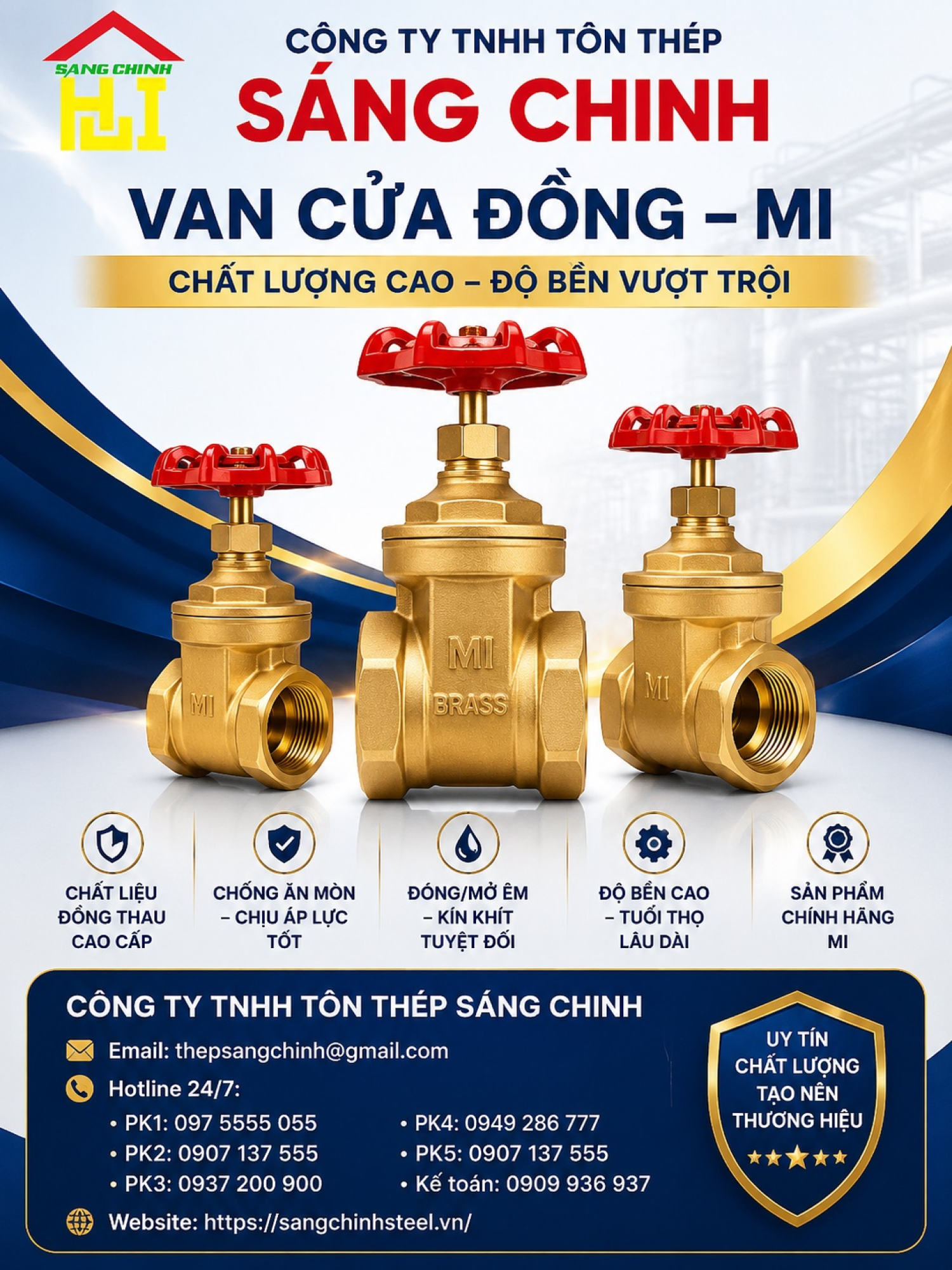 VAN CỬA ĐỒNG – MI