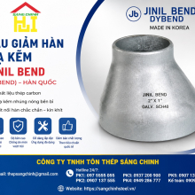 Bầu giảm hàn mạ kẽm Jinil bend (Dybend) – Hàn Quốc