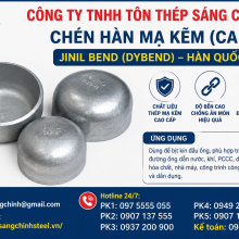 Chén hàn mạ kẽm (Cap) Jinil bend (Dybend) – Hàn Quốc