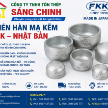 Chén hàn mạ kẽm FKK – Nhật Bản