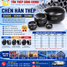 Chén Hàn Thép SCH20, SCH40, SCH80