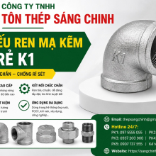 Co điếu ren mạ kẽm giá rẻ K1