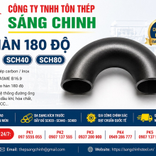 Co Hàn 180 Độ SCH20 SCH40 SCH80