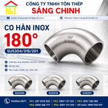Co Hàn INOX 180 Độ SUS304/316/201