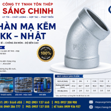 Lơi hàn mạ kẽm 45 độ FKK – Nhật