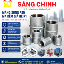 Măng sông ren mạ kẽm giá rẻ k1