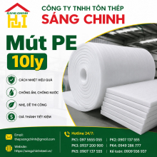 Bảng báo giá mút PE 10ly