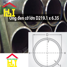 Ống đen cỡ lớn D219.1 x 6.35