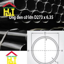 Ống đen cỡ lớn D273 x 6.35