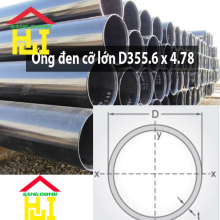 Ống đen cỡ lớn D355.6 x 4.78