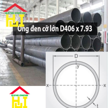 Ống đen cỡ lớn D406 x 7.93