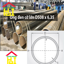 Ống đen cỡ lớn D508 x 6.35