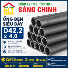 Ống đen siêu dày D42.2 x 4.0