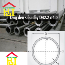 Ống đen siêu dày D42.2 x 4.0
