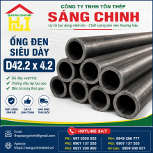 Ống đen siêu dày D42.2 x 4.2