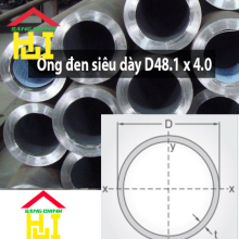 Ống đen siêu dày D48.1 x 4.0