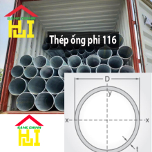 Thép ống phi 116