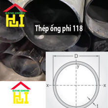 Thép ống phi 118