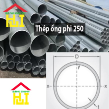 Thép ống phi 250