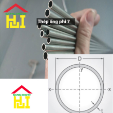 Thép ống phi 7