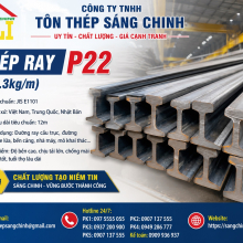 Thép Ray P22 (22.3kg/m)