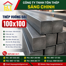 Bảng báo giá thép vuông đặc 100x100
