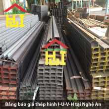 Bảng báo giá thép hình I-U-V-H tại Nghệ An