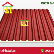 Tôn cách nhiệt màu đỏ: Giải pháp mái nhà thông minh, tiết kiệm và bền bỉ