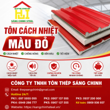 Bảng báo giá tôn cách nhiệt màu đỏ