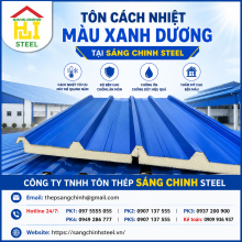 Bảng Báo Giá Tôn cách nhiệt màu xanh dương