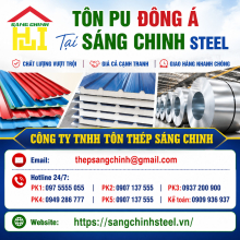 Bảng Báo Giá Tôn Pu Đông Á Tại Sáng Chinh STEEL