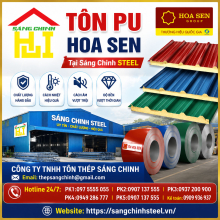 Bảng Báo Giá Tôn PU Hoa Sen Tại Sáng Chinh STEEL