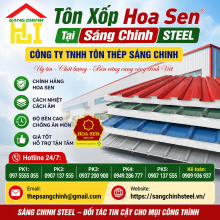 Bảng Báo Giá Tôn Xốp Hoa Sen