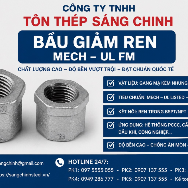 Bầu giảm ren Mech – UL FM