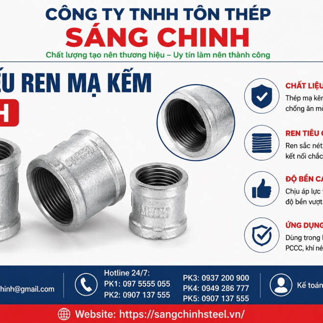 Co điếu ren mạ kẽm MECH
