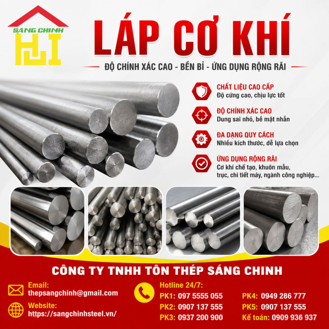 Bảng báo giá láp cơ khí