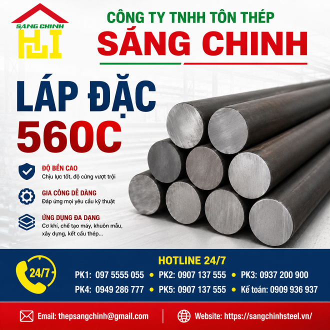Bảng báo giá láp đặc 560C