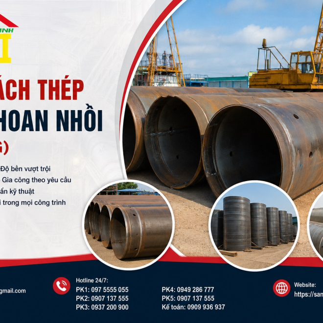 Ống Vách Thép Cọc Khoan Nhồi (Casing)