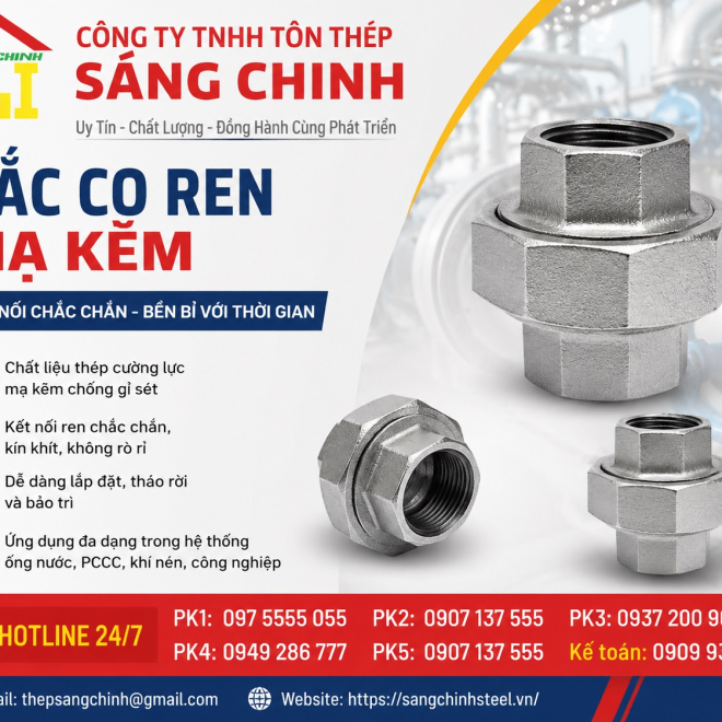 Rắc Co Ren Mạ Kẽm